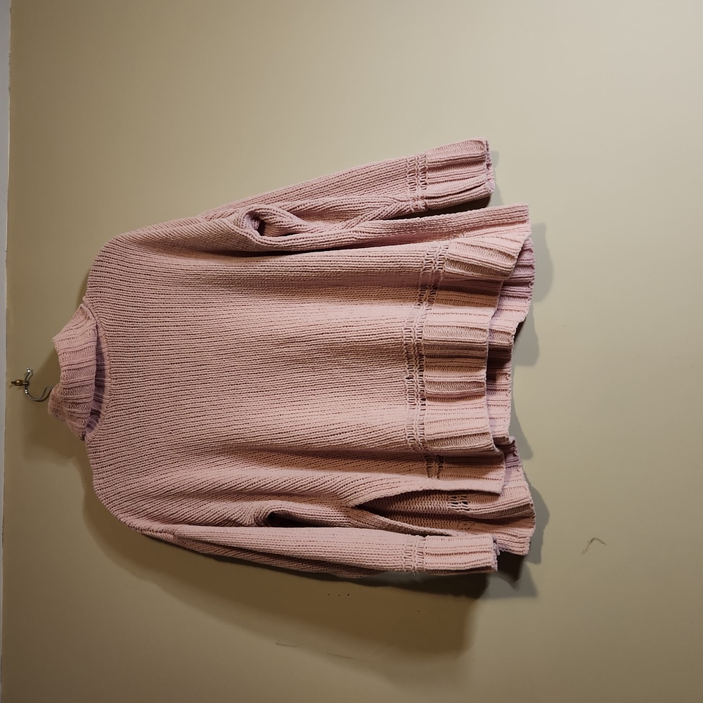 Aerie XS pink knit soft sweater perfect with leggings.